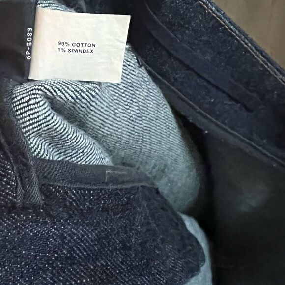 Vtg early Y2K  Gap dark wash rigid denim Fitted stretch pencil jean skirt 1 XS - Picture 7 of 7